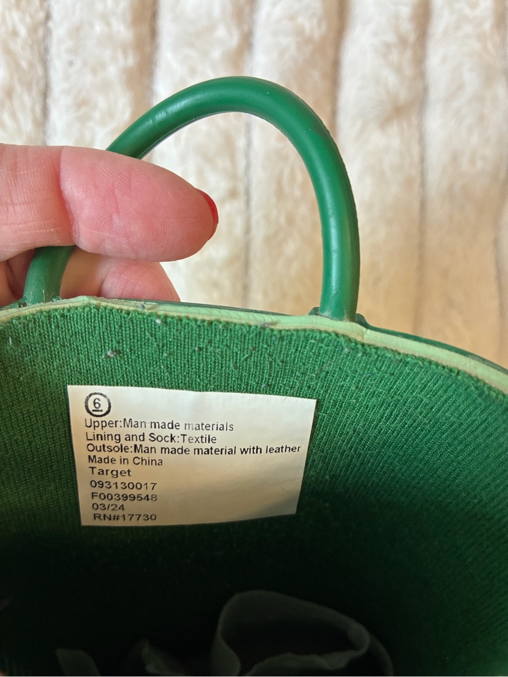 🌿🐛 Cat & Jack Caterpillar Rain Boots – Size 6 🐛🌿 - Picture 2 of 7